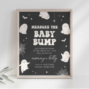 Affiche Pet Boo Mesurez le Ventre de Bébé Panneau de Baby