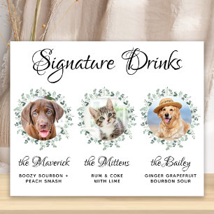 Affiche Pet Wedding Dog Bar Signature Drinks 3 Photo