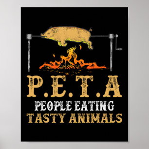 Affiche Peta Les Gens Mangent Savoureux Animal Enthousias