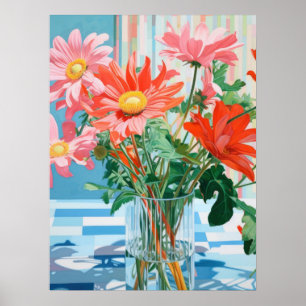 Affiche Pétales & Lumière : Un Plaisir Floral Tabletop
