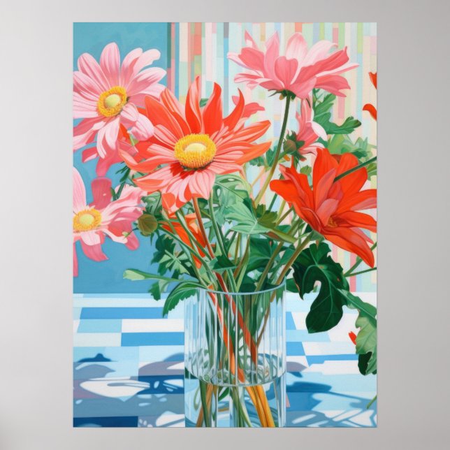 Affiche Pétales & Lumière : Un Plaisir Floral Tabletop (Devant)