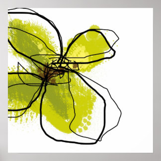 Affiche Pétales verts Imprimer