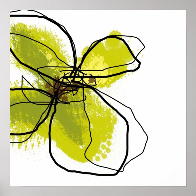 Affiche Pétales verts Imprimer (Devant)