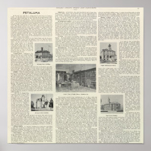 Affiche Petaluma, Californie