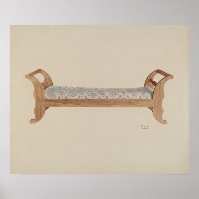 Affiche Peter C. Ustinoff Day Bed c. 1940 (Devant)