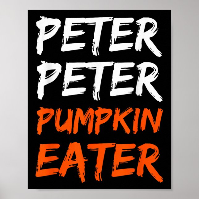 Affiche Peter Citrouille Costume Mangeur Halloween (Devant)
