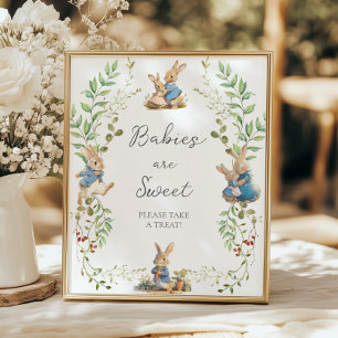 Affiche Peter le lapin Les bébés botaniques sont doux