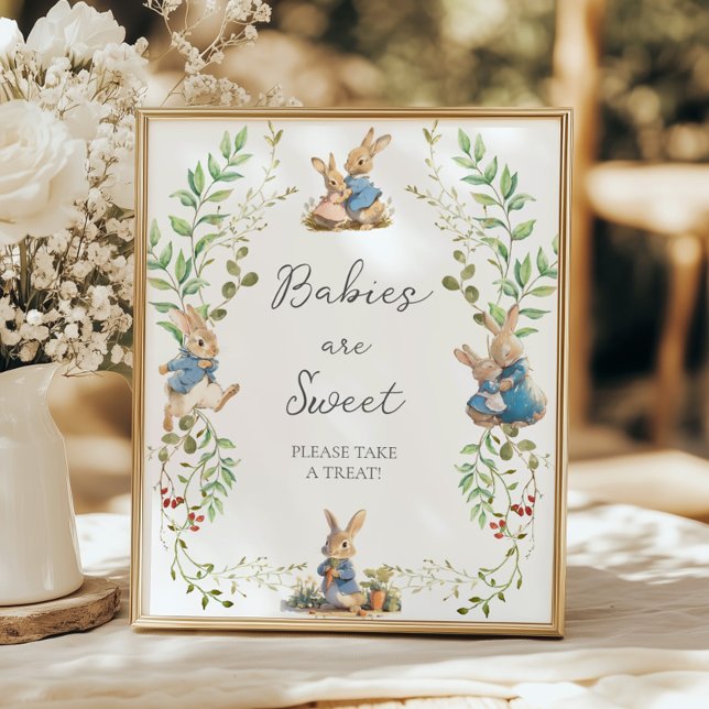 Affiche Peter le lapin Les bébés botaniques sont doux (Créateur téléchargé)