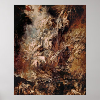 Affiche Peter Paul Rubens - Chute des Damnés (1620) Post