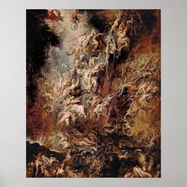 Affiche Peter Paul Rubens - Chute des Damnés (1620) Post (Devant)