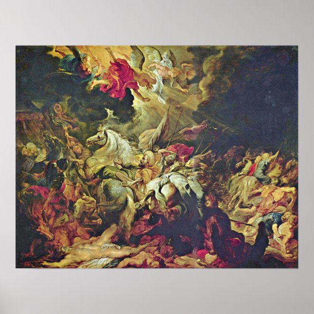 Affiche Peter Paul Rubens - Défaite de Sennacherib (Devant)