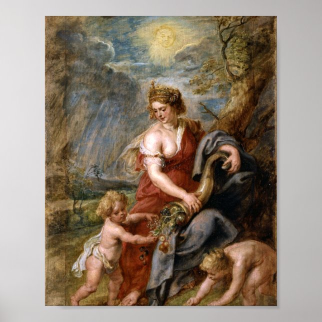 Affiche Peter Paul Rubens - OEuvre d'Abondance (Devant)