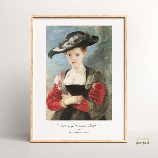 Affiche Peter Paul Rubens Portrait de Susanna Lunden Peint (Créateur téléchargé)