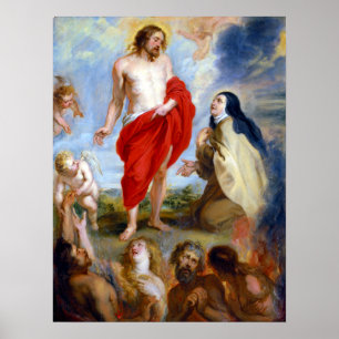 Affiche Peter Paul Rubens Saint Teresa Ávila Intercession