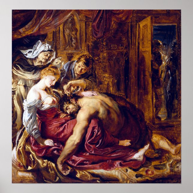 Affiche Peter Paul Rubens Samson et Delilah (Devant)