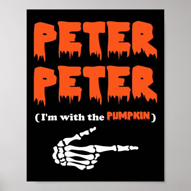 Affiche Peter Peter est avec le citrouille (Devant)