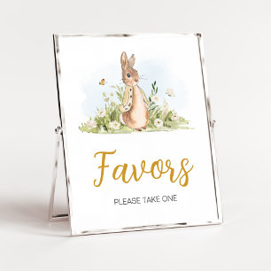 Affiche Peter Rabbit Baby shower Faveurs