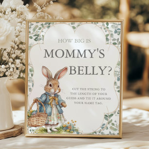 Affiche Peter Rabbit Baby shower Quelle est la taille du v