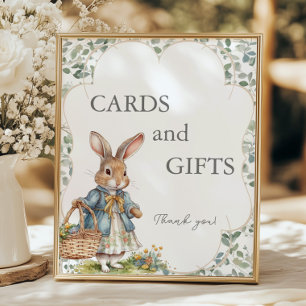Affiche Peter Rabbit Cartes et cadeaux de Baby shower À fe
