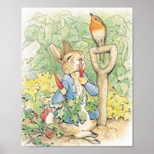 Affiche Peter Rabbit In The Garden - Beatrix Potter