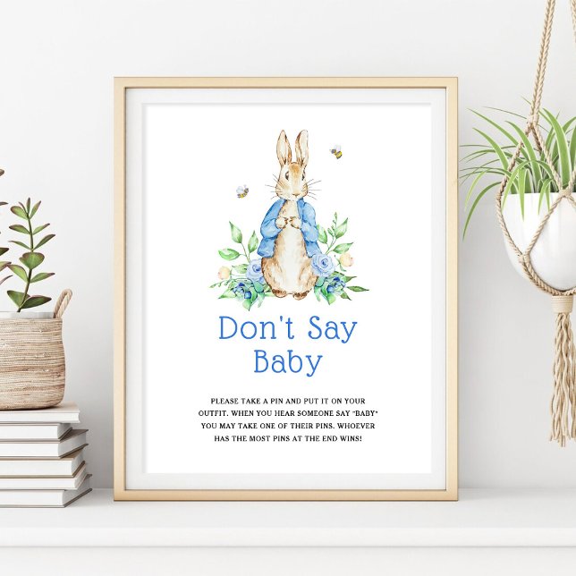 Affiche Peter Rabbit Ne dites pas Baby Sign (Créateur téléchargé)