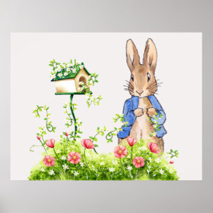 Affiche Peter the Rabbit in His Garden