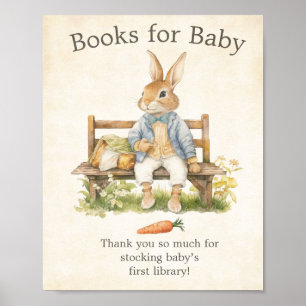 Affiche Peter The Rabbit - Livres Baby showers pour bébé