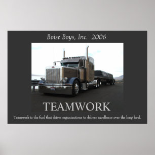 Affiche Peterbilt motivationnel