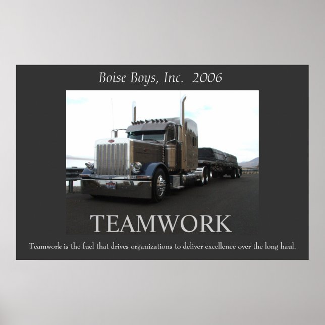 Affiche Peterbilt motivationnel (Devant)