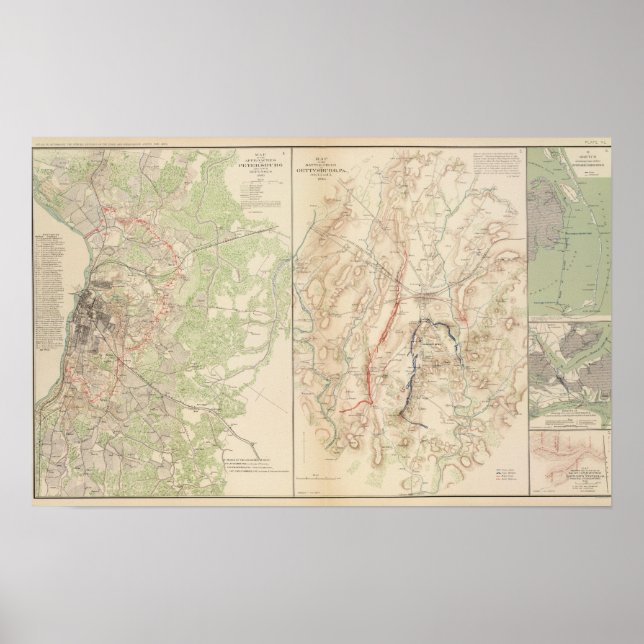 Affiche Pétersbourg, Gettysburg (Devant)