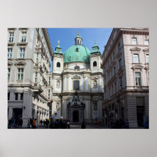 Affiche Peterskirche Wien Österreich