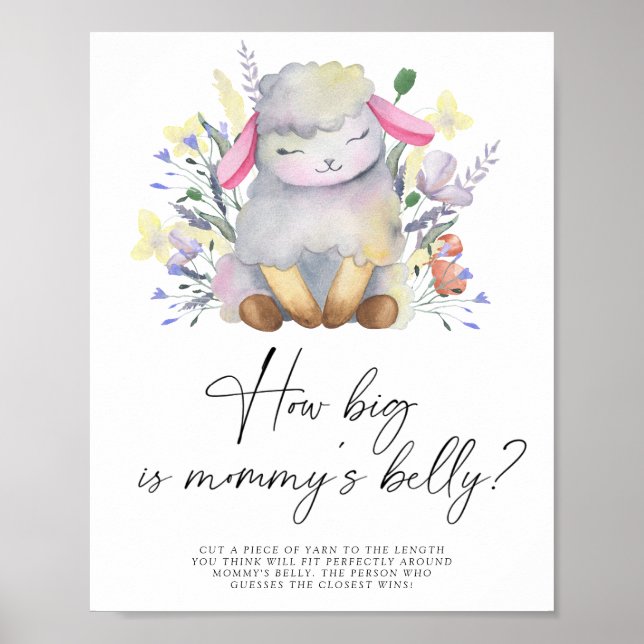 Affiche Petit agneau - quelle est la taille du ventre de m (Devant)
