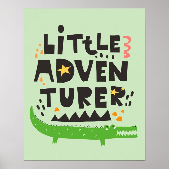 Affiche Petit Alligator Aventurier (Devant)