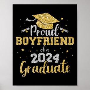 Affiche Petit ami De Cl De 2024 Diplômé Supérieur Diplômé