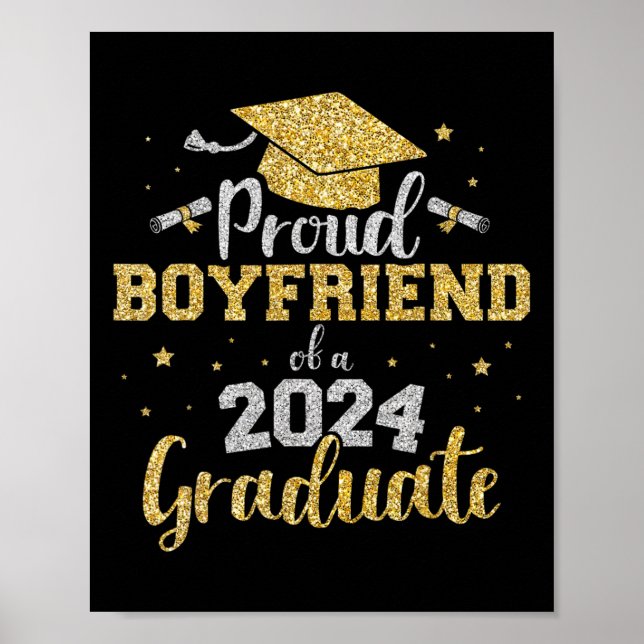 Affiche Petit ami De Cl De 2024 Diplômé Supérieur Diplômé (Devant)