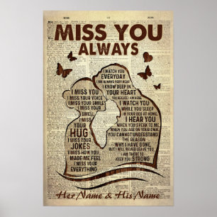 Affiche Petit Amis/Mari Au Ciel Vous Manquez Toujours