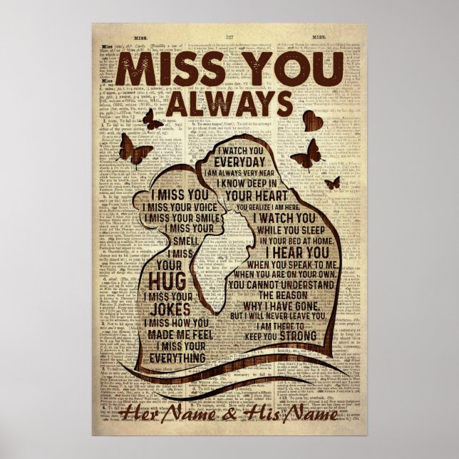 Affiche Petit Amis/Mari Au Ciel Vous Manquez Toujours (Devant)