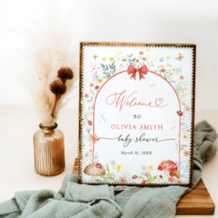 Affiche Petit Amour Bug Baby shower Bienvenue