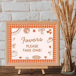 Affiche Petit amour! Panneau de cadeau de fête d'automne