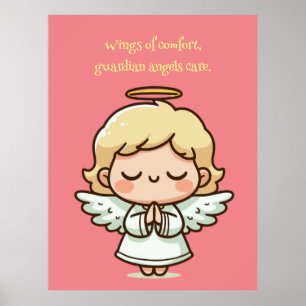 Affiche Petit ange priant