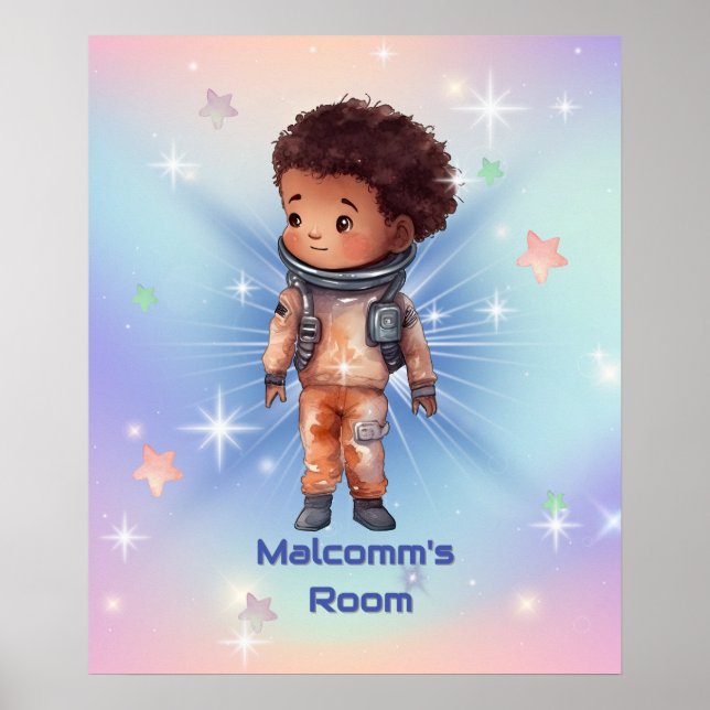 Affiche Petit Astronaute Mignon (Devant)