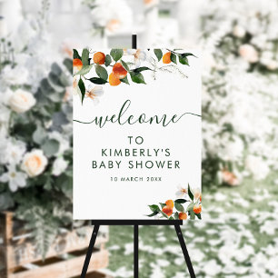 Affiche petit baby shower accueil