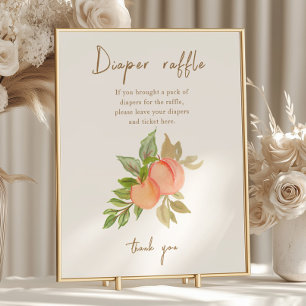 Affiche Petit Baby shower de chair doux Raffle de la couch