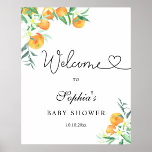 Affiche Petit baby shower mignon