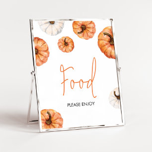 Affiche Petit Baby shower minimaliste Citrouille