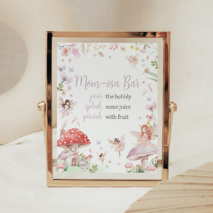 Affiche Petit Baby shower Whimsical Fairy Maman Osa