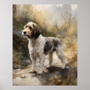 Affiche Petit Basset Griffon Vendeen Chien Art Imprimer Po