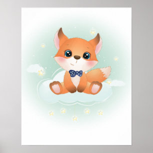Affiche Petit bébé renard