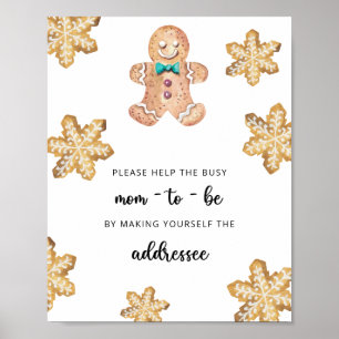 Affiche Petit biscuit - Aider la future maman occupée