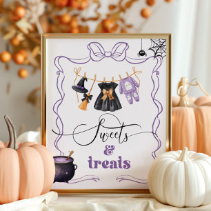 Affiche Petit Boo halloween Clothesline Sucres et friandis